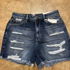 KanCan High Rise Jean Shorts